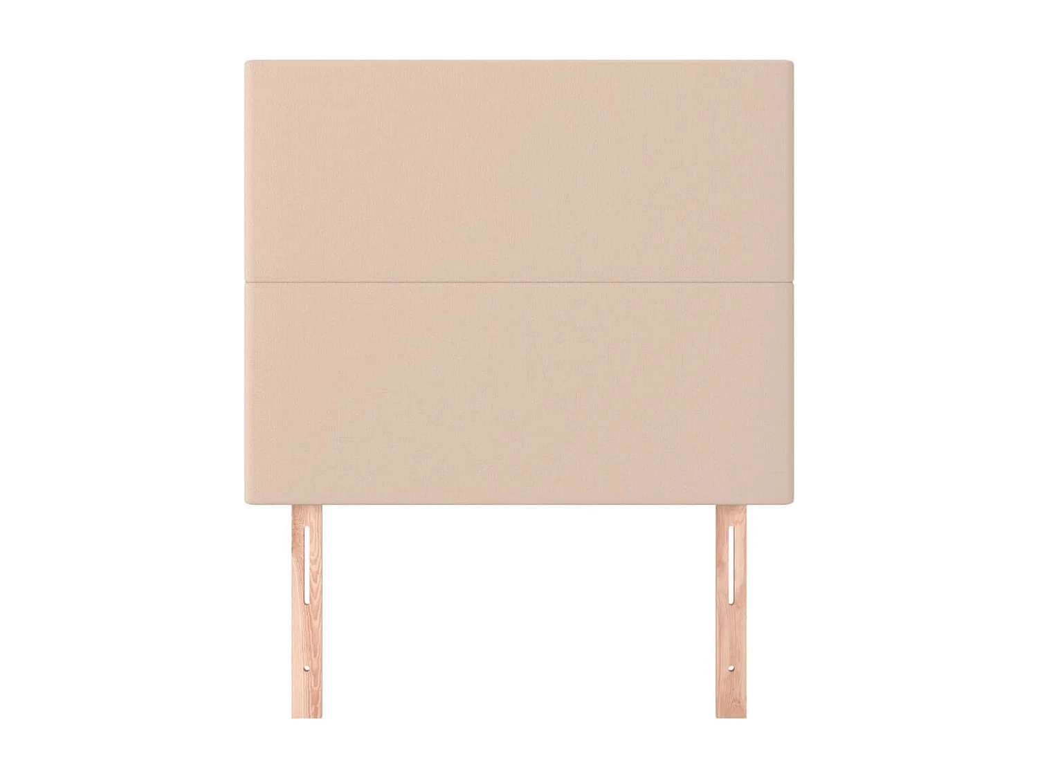 Cabeceira cama 2 peças couro artificial 80x5x78/88 cm cappuccino