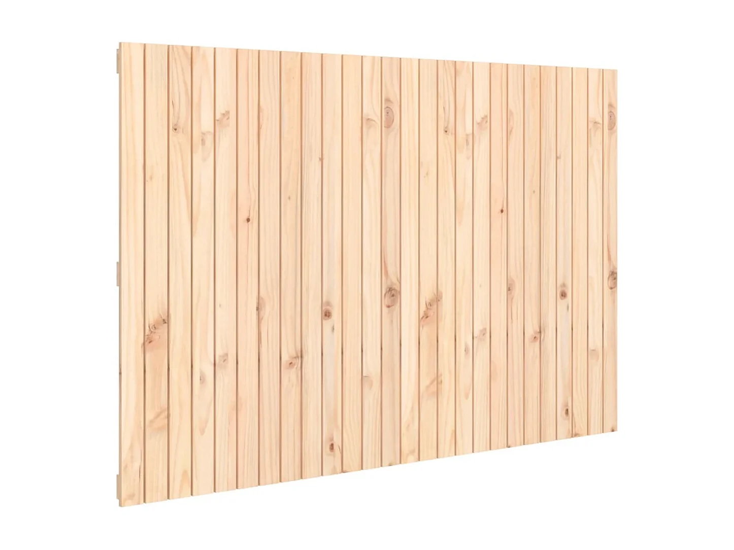 Cabecero de cama de pared madera maciza de pino 166x3x110 cm