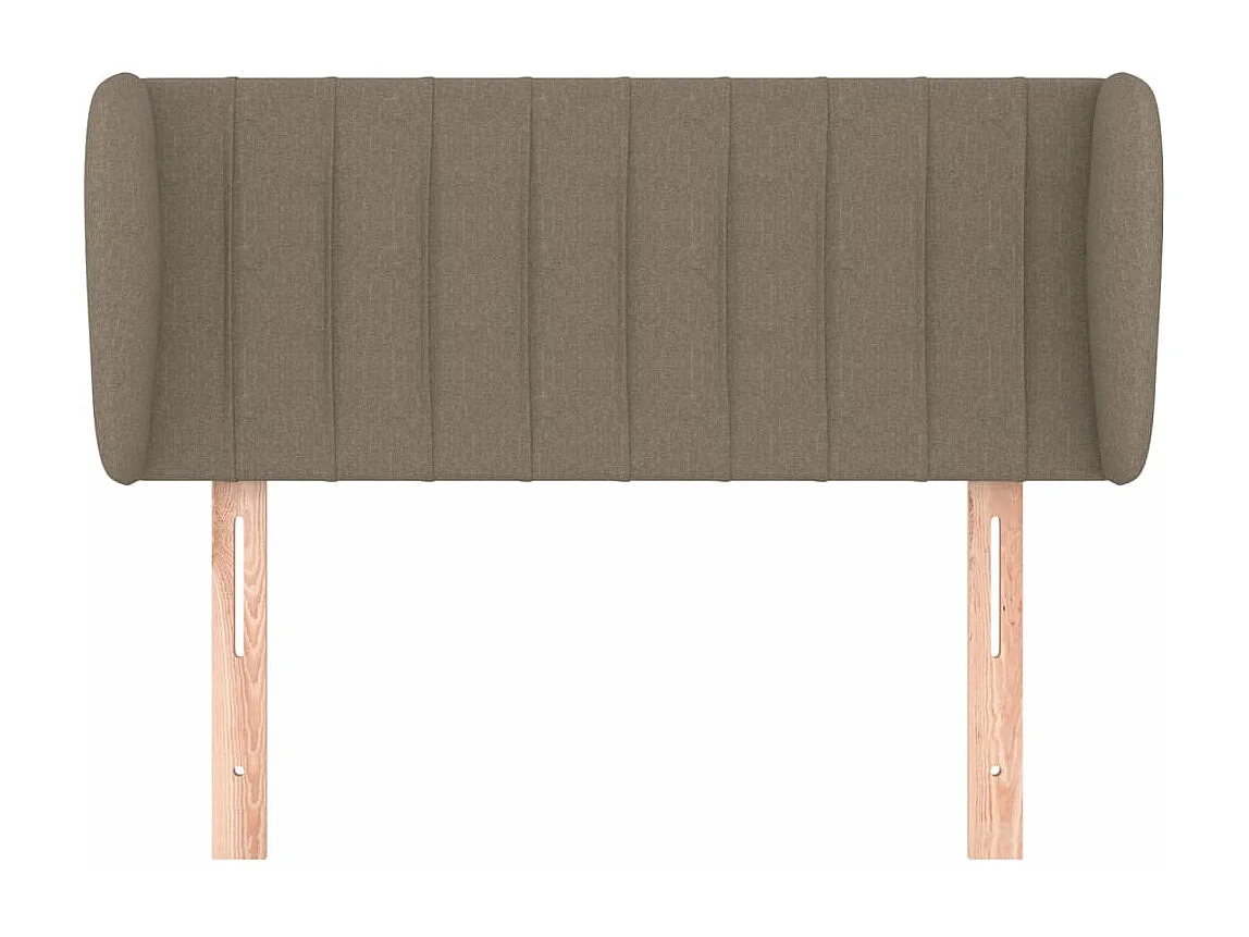 Tête de lit avec oreilles Taupe 83x23x78/88 cm Tissu