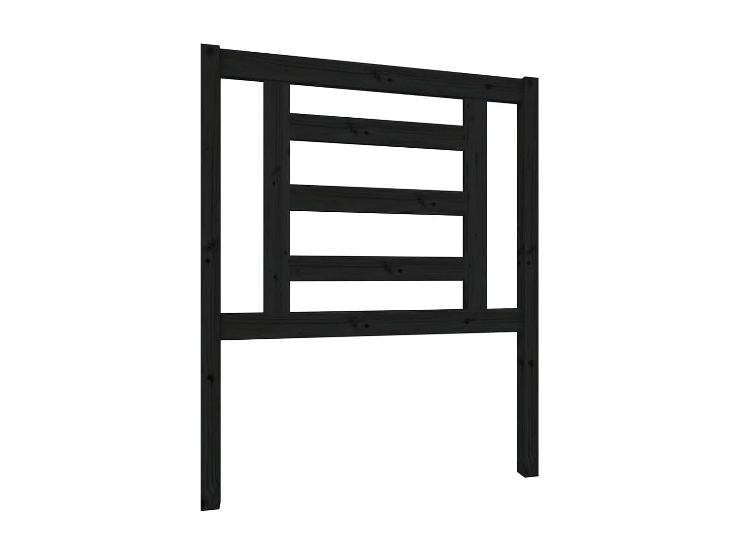 Cabeceira de cama 81x4x100 cm pinho maciço preto