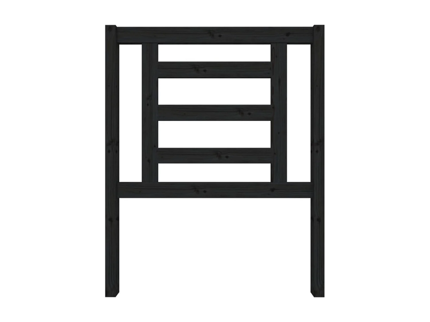 Cabeceira de cama 81x4x100 cm pinho maciço preto
