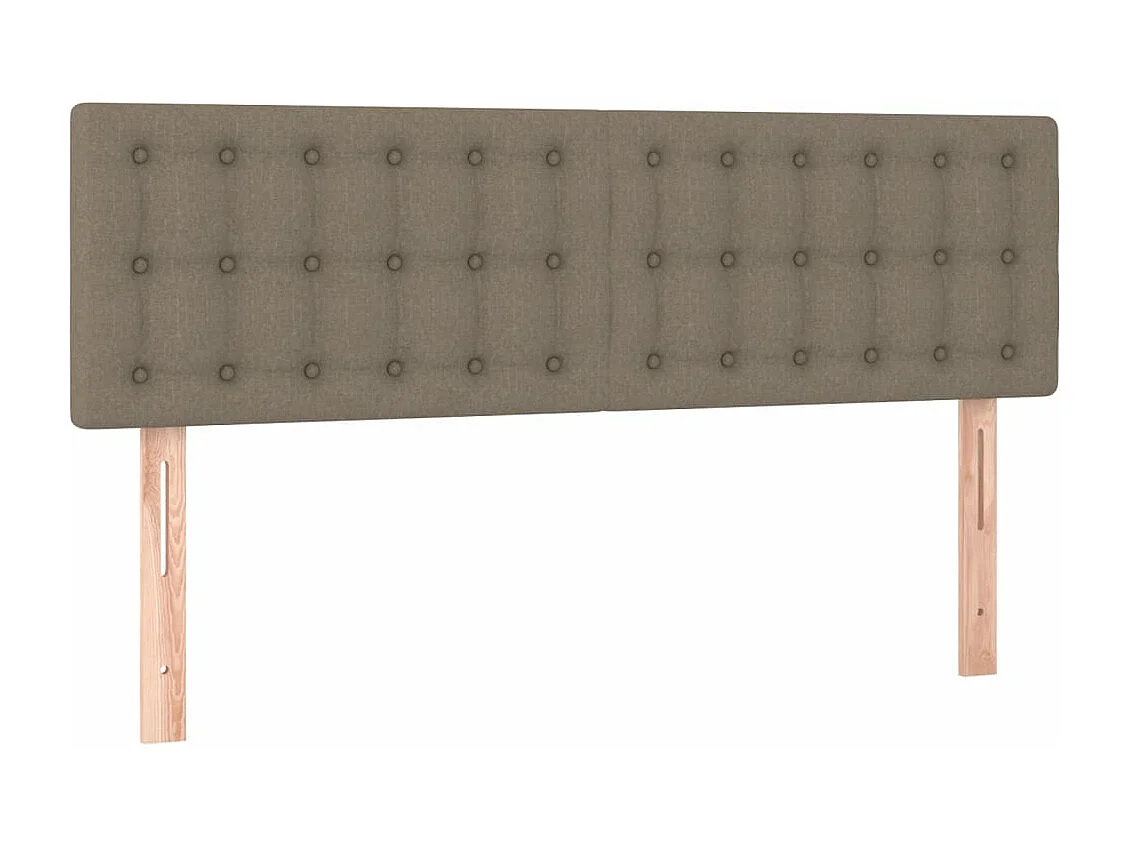 Tête de lit 2 pièces Taupe 72x5x78/88 cm Tissu