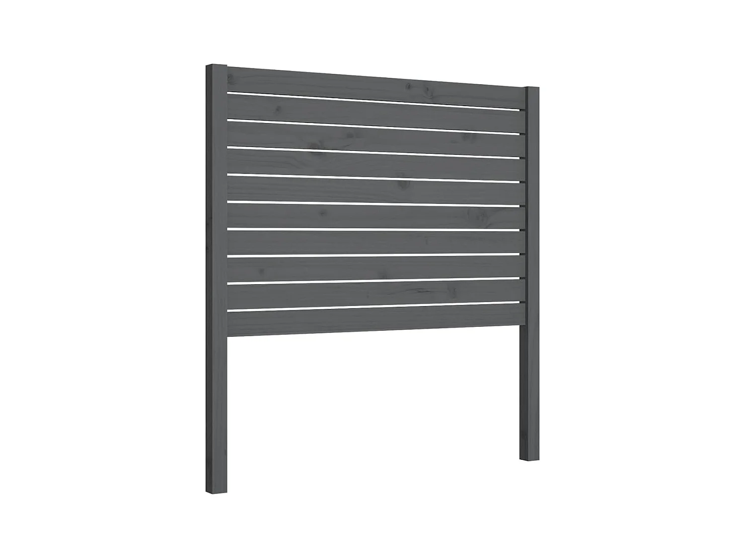 Cabecero de cama madera maciza de pino gris 81x4x100 cm