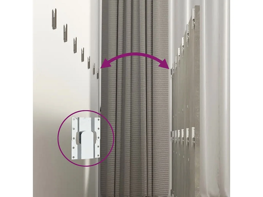 Tête de lit avec armoires Gris béton Bois d'ingénierie