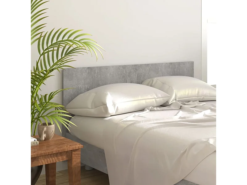 Cabeceira cama 160x1,5x80 cm derivados madeira cimento cinzento