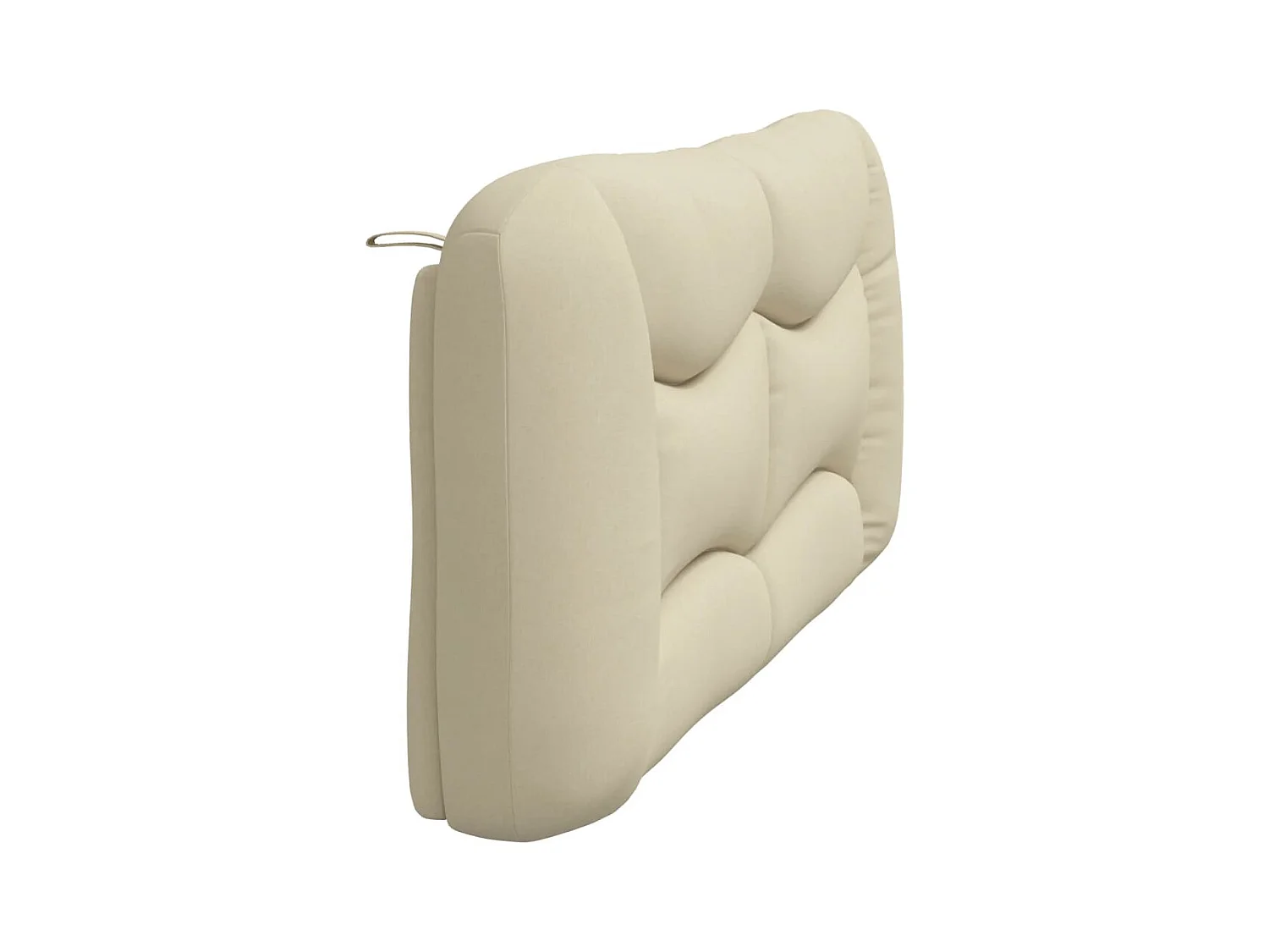 Coussin de tête de lit crème 180 cm tissu