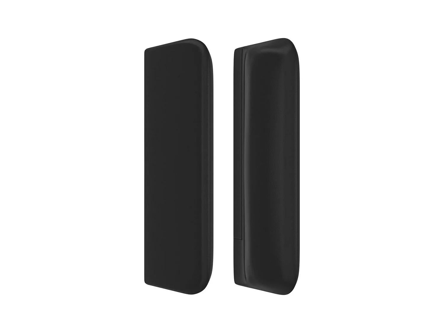 Tête de lit avec oreilles Noir 83x16x78/88 cm Similicuir