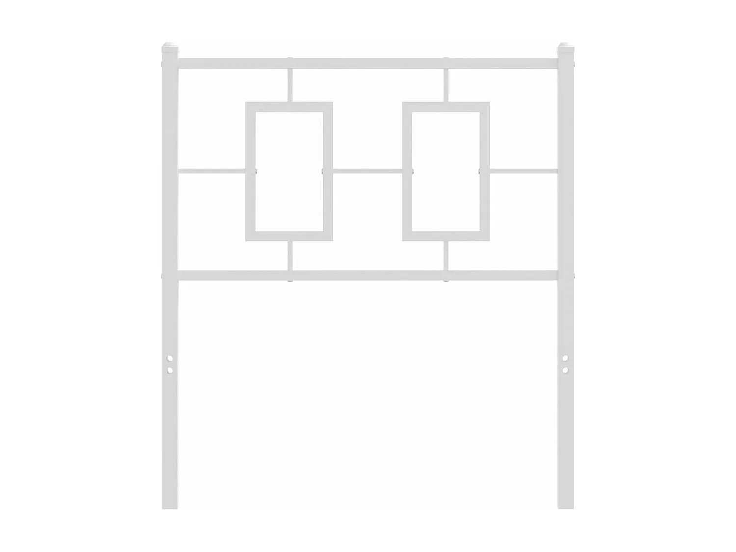 Tête de lit métal blanc 75 cm