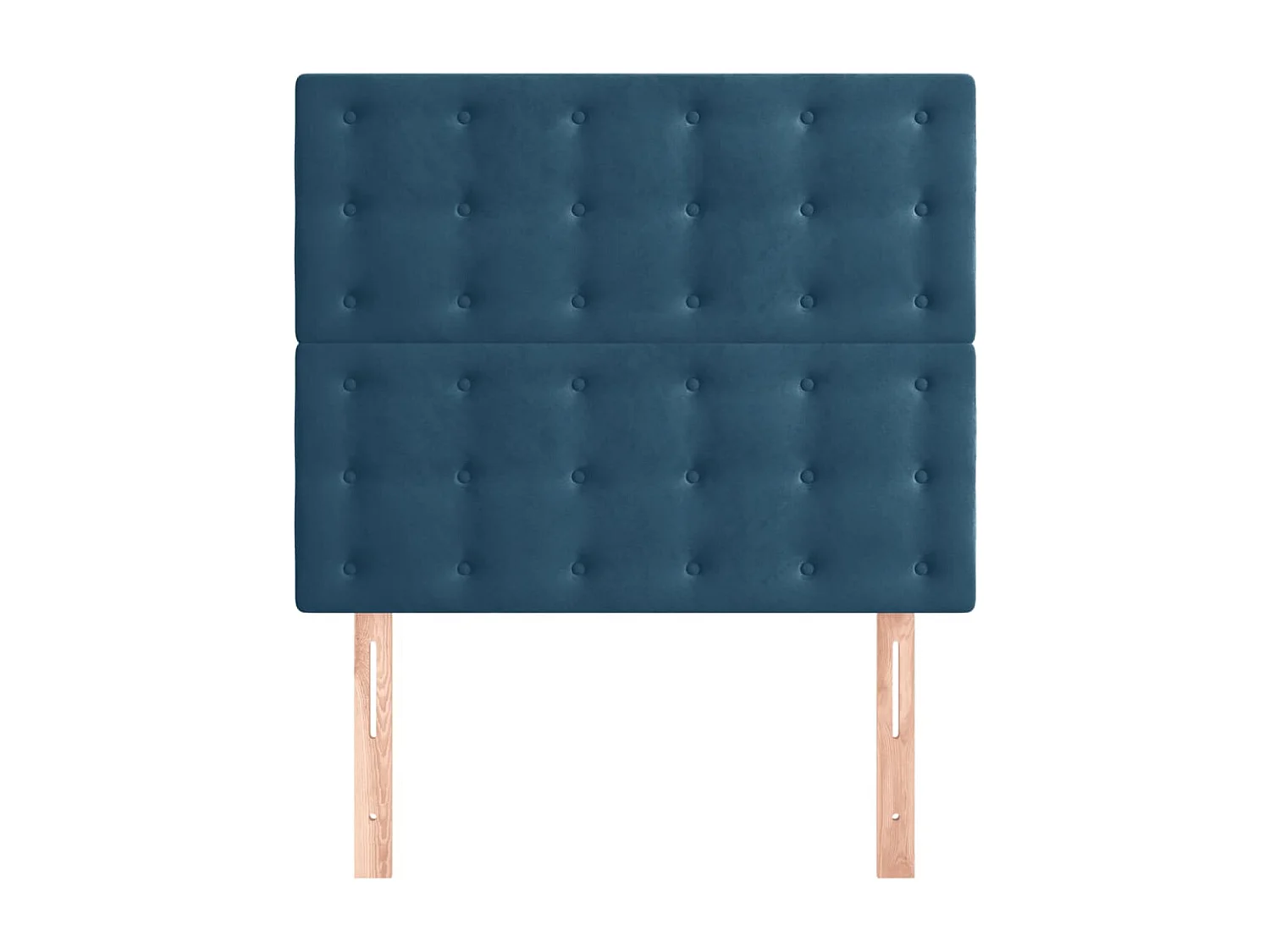 Tête de lit 2 pièces Bleu foncé 100x5x78/88 cm Velours