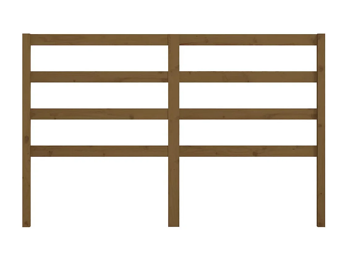 Tête de lit Marron miel 156x4x100 cm Bois massif de pin