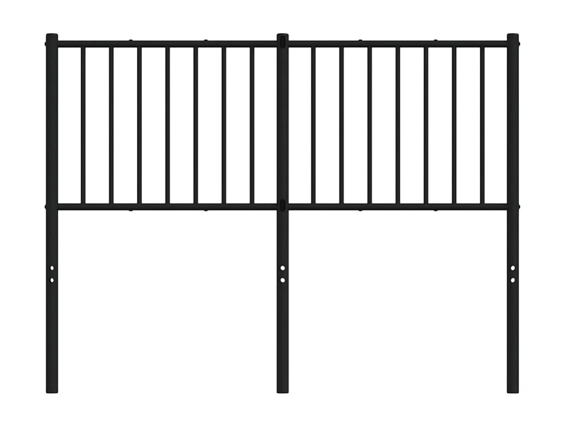 Tête de lit métal noir 120 cm