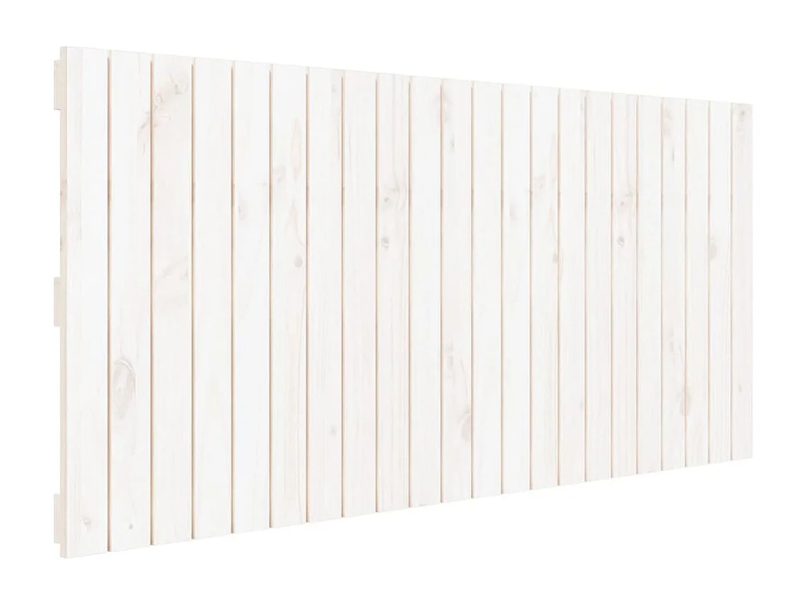 Tête de lit murale Blanc 140x3x60 cm Bois massif de pin