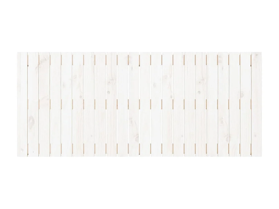 Tête de lit murale Blanc 140x3x60 cm Bois massif de pin