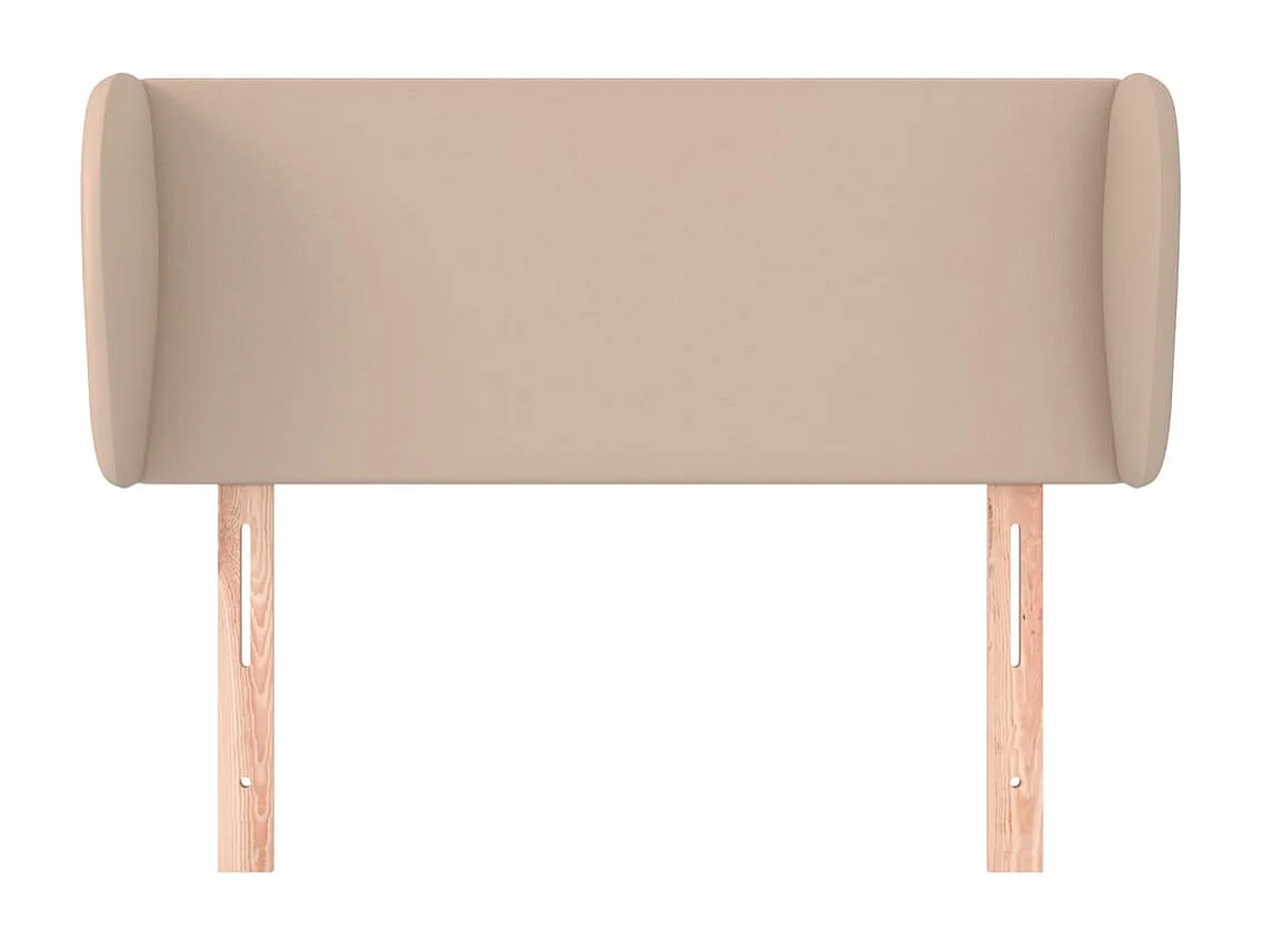 Hoofdbord met randen 83x23x78/88 cm kunstleer cappuccinokleur