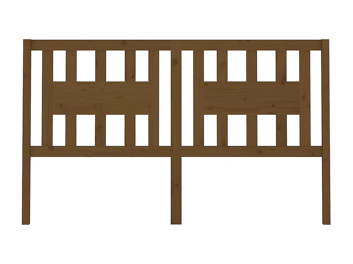 Tête de lit Marron miel 166x4x100 cm Bois massif de pin