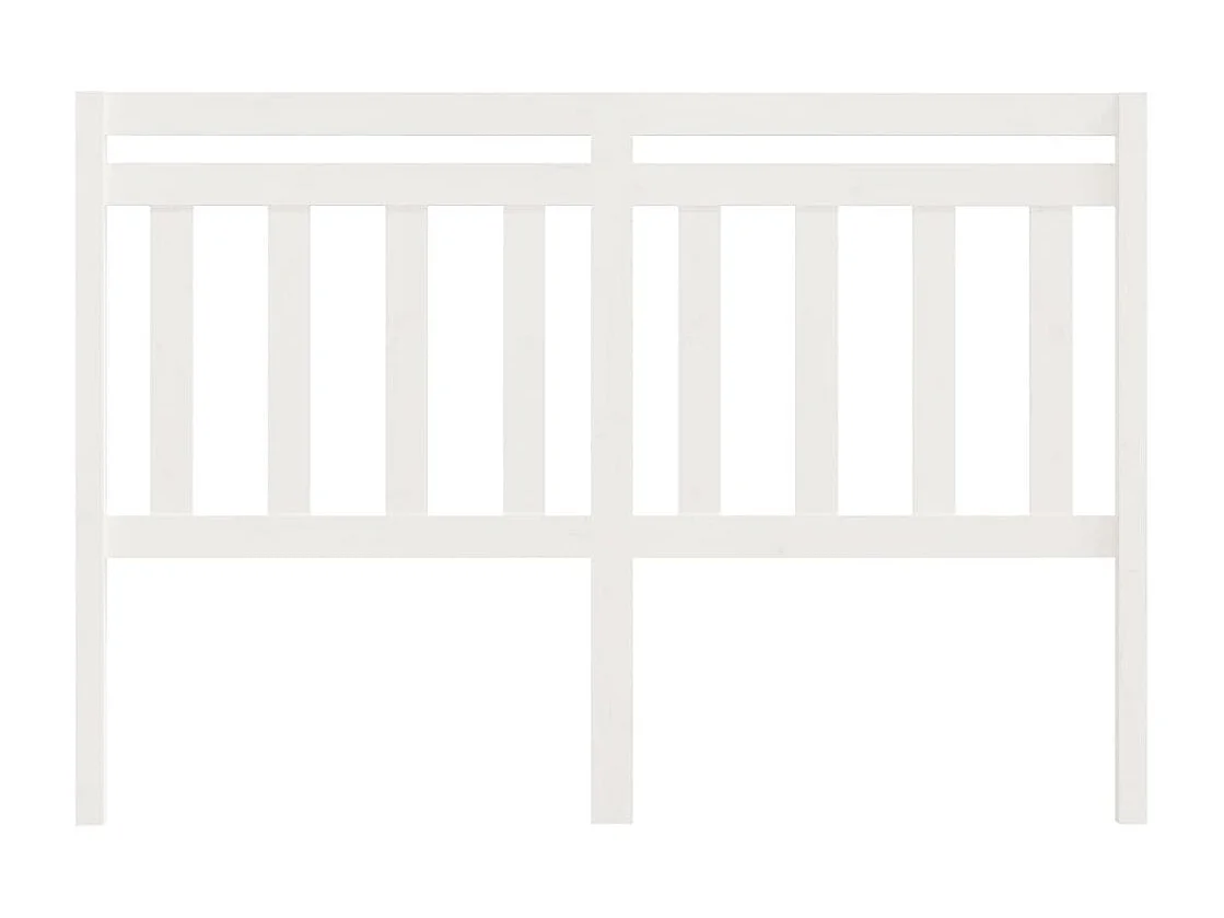 Tête de lit Blanc 166x4x100 cm Bois massif de pin