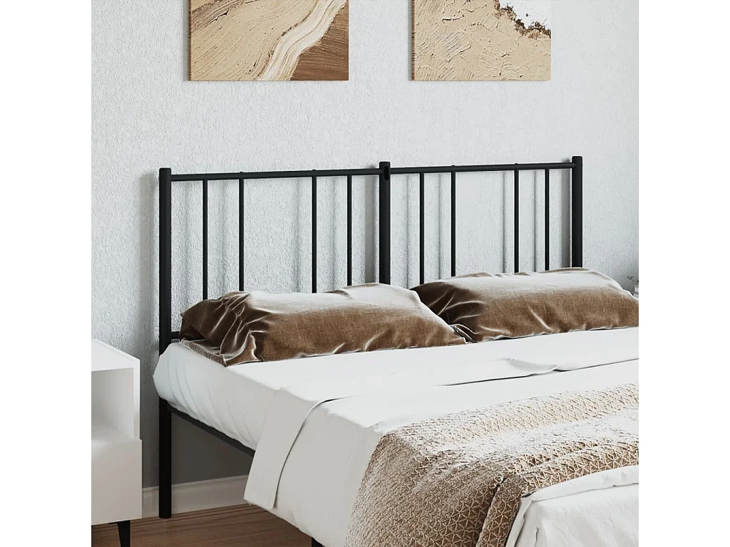 Tête de lit métal noir 160 cm