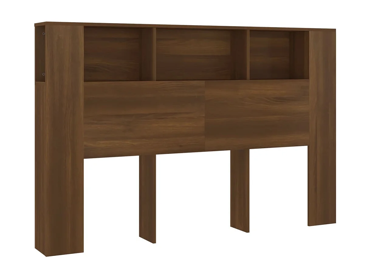 Armoire de tête de lit Chêne marron 160x18,5x104,5 cm