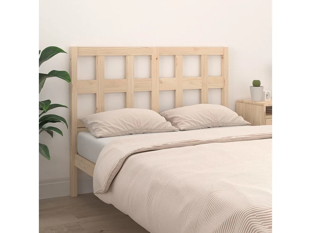 Tête de lit 125,5x4x100 cm Bois massif de pin