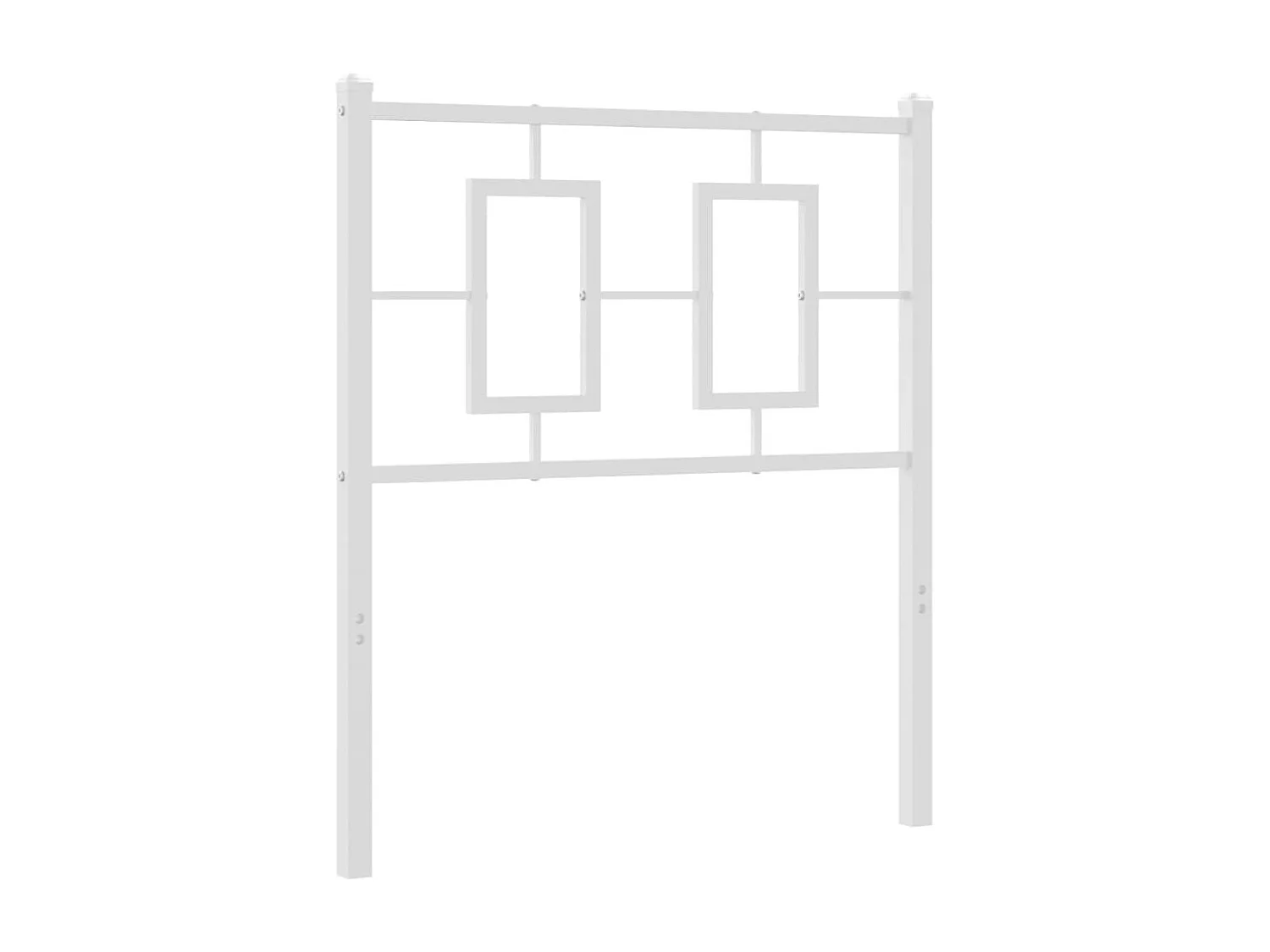 Cabeceira de cama 80 cm metal branco