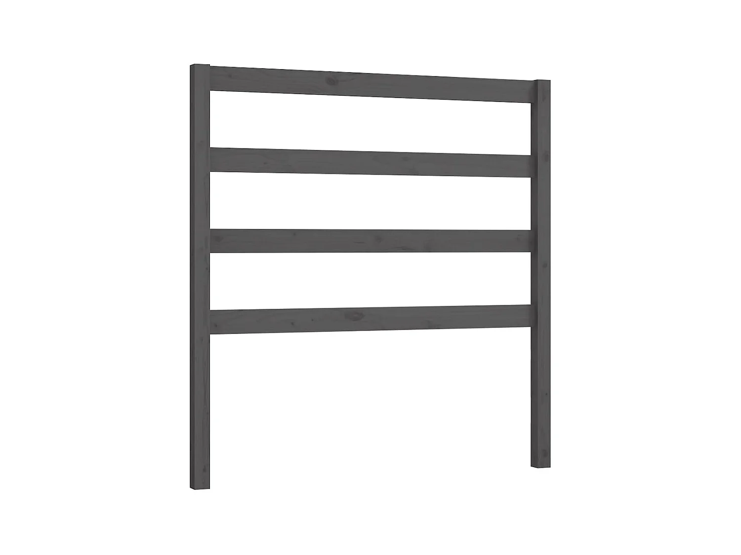 Tête de lit Gris 96x4x100 cm Bois massif de pin