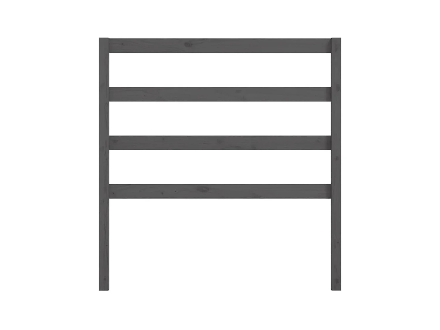 Tête de lit Gris 96x4x100 cm Bois massif de pin