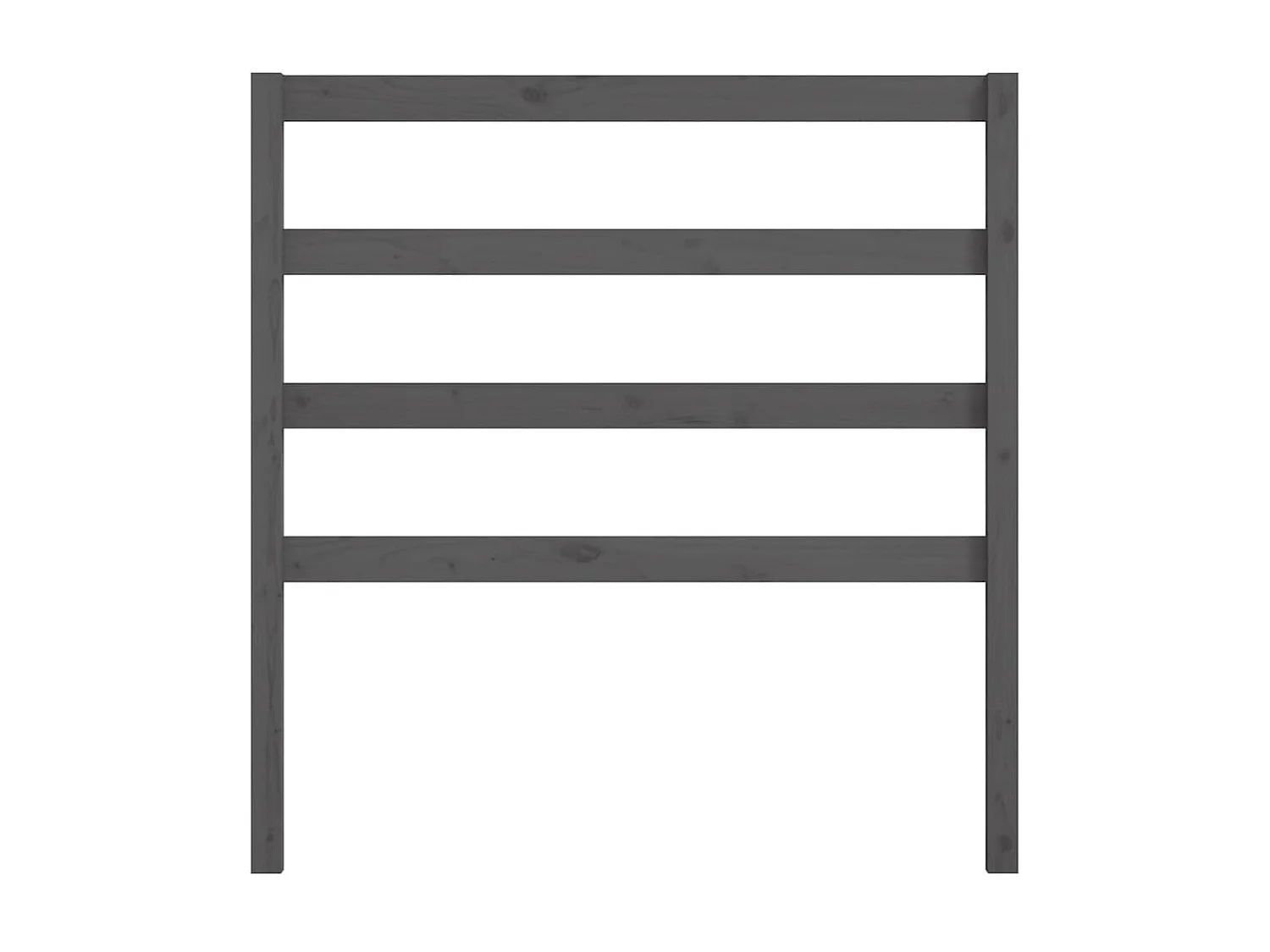 Cabeceira de cama 96x4x100 cm pinho maciço cinzento