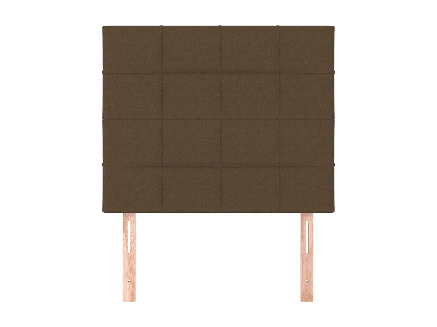 Tête de lit 2 pièces Marron Foncé 90x5x78/88 cm Tissu