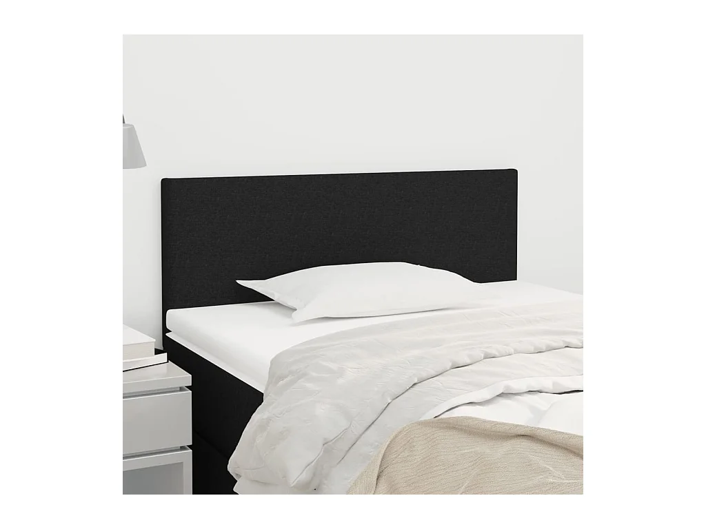 Tête de lit Noir 80x5x78/88 cm Tissu
