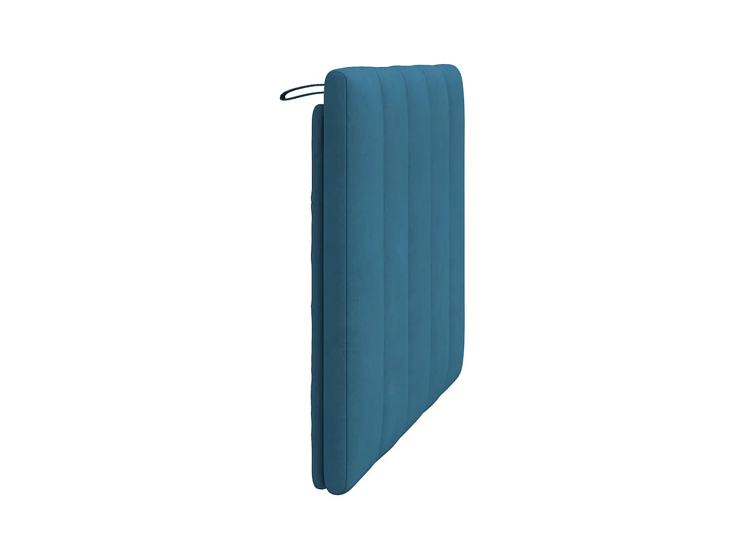Tête de lit coussin bleu 100 cm velours