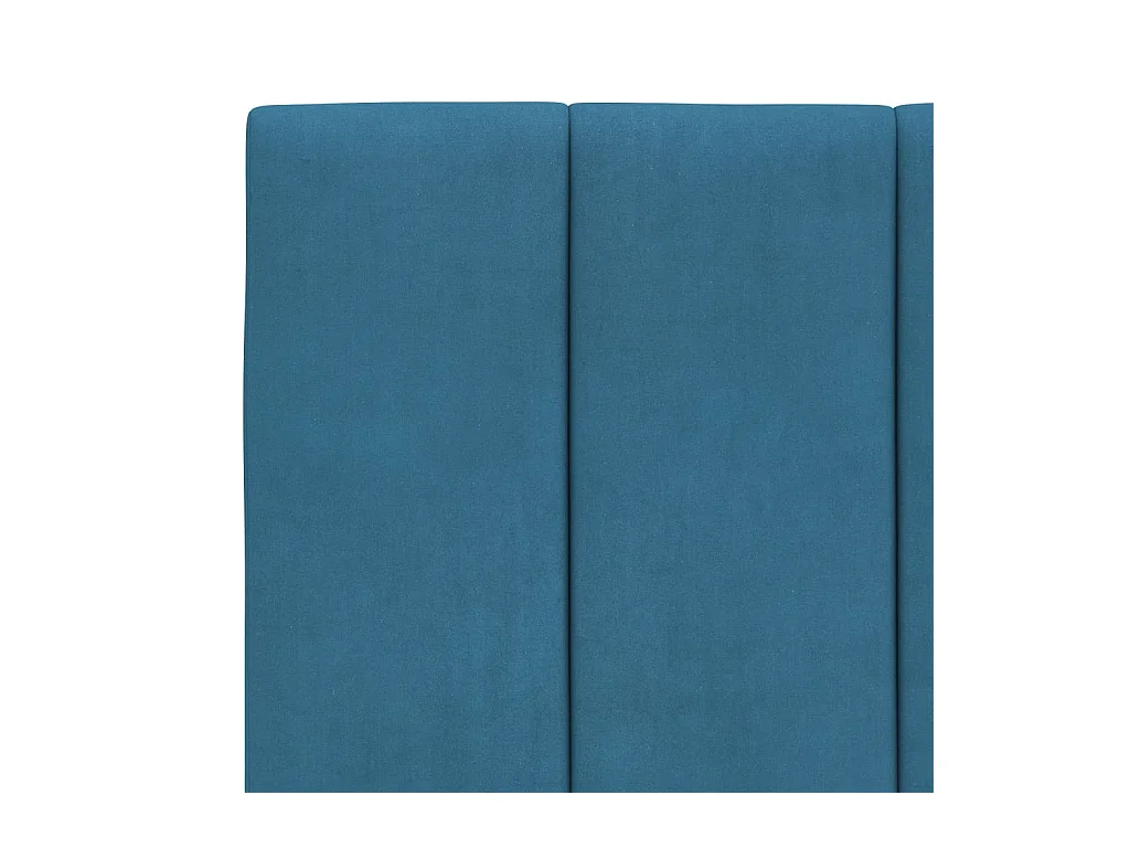 Tête de lit coussin bleu 100 cm velours