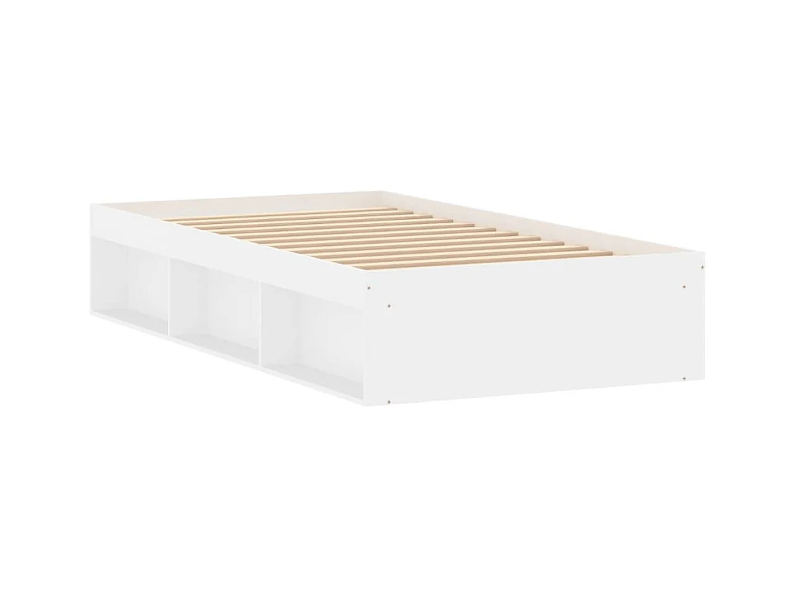 Cadre de lit blanc 100x200 cm