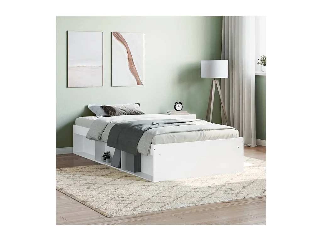 Estrutura de cama 100x200 cm branco