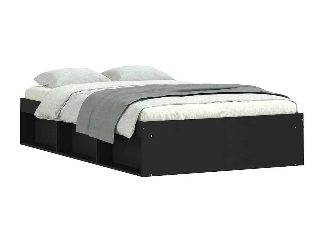 Estrutura cama de casal pequena 120x190 cm preto