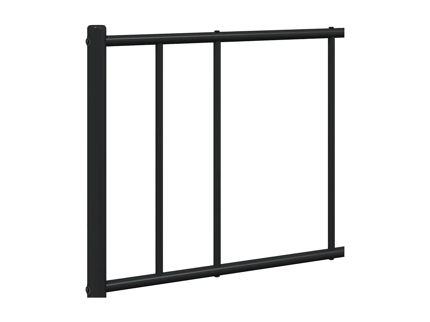 Estrutura de cama com cabeceira 160x200 cm metal preto
