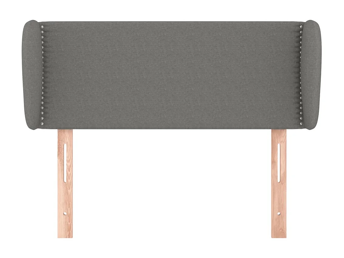 Hoofdbord met randen 83x23x78/88 cm stof donkergrijs