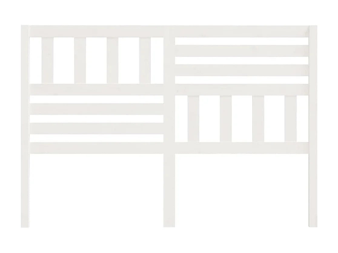 Tête de lit Blanc 166x4x100 cm Bois massif de pin