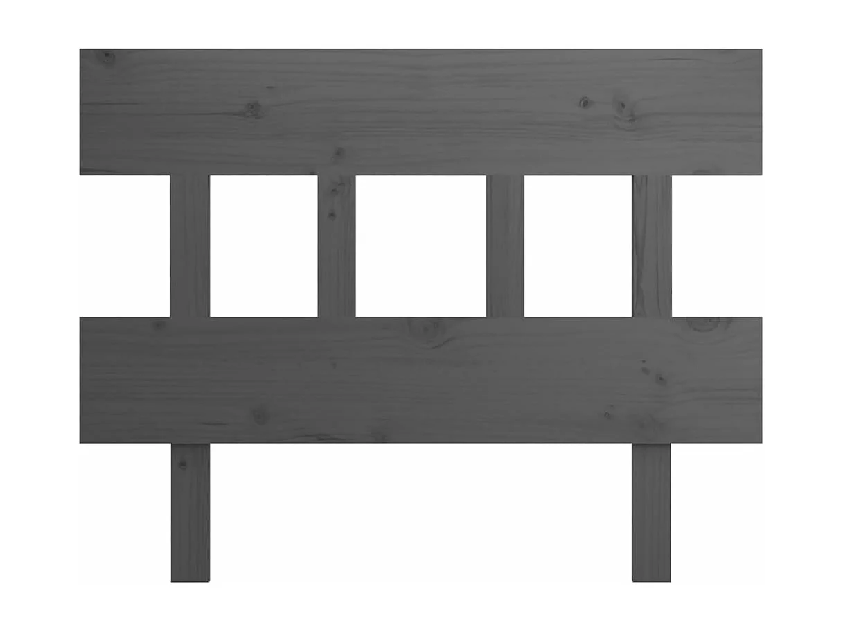 Tête de lit Gris 103,5x3x81 cm Bois massif de pin