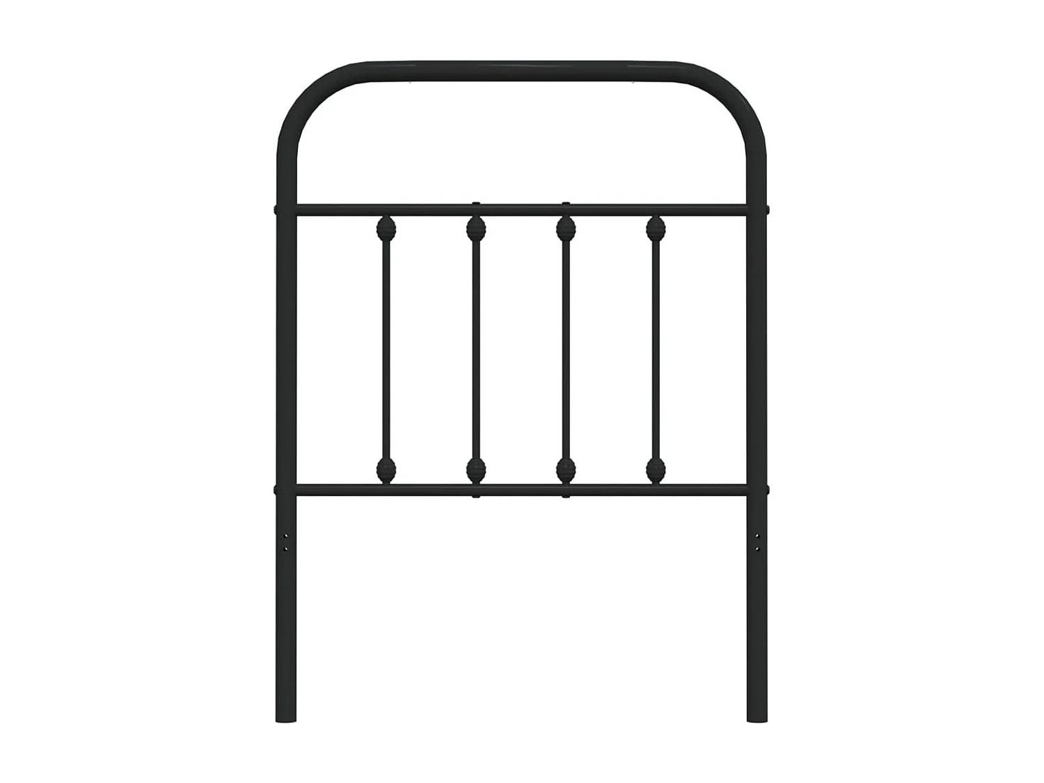 Tête de lit métal noir 75 cm