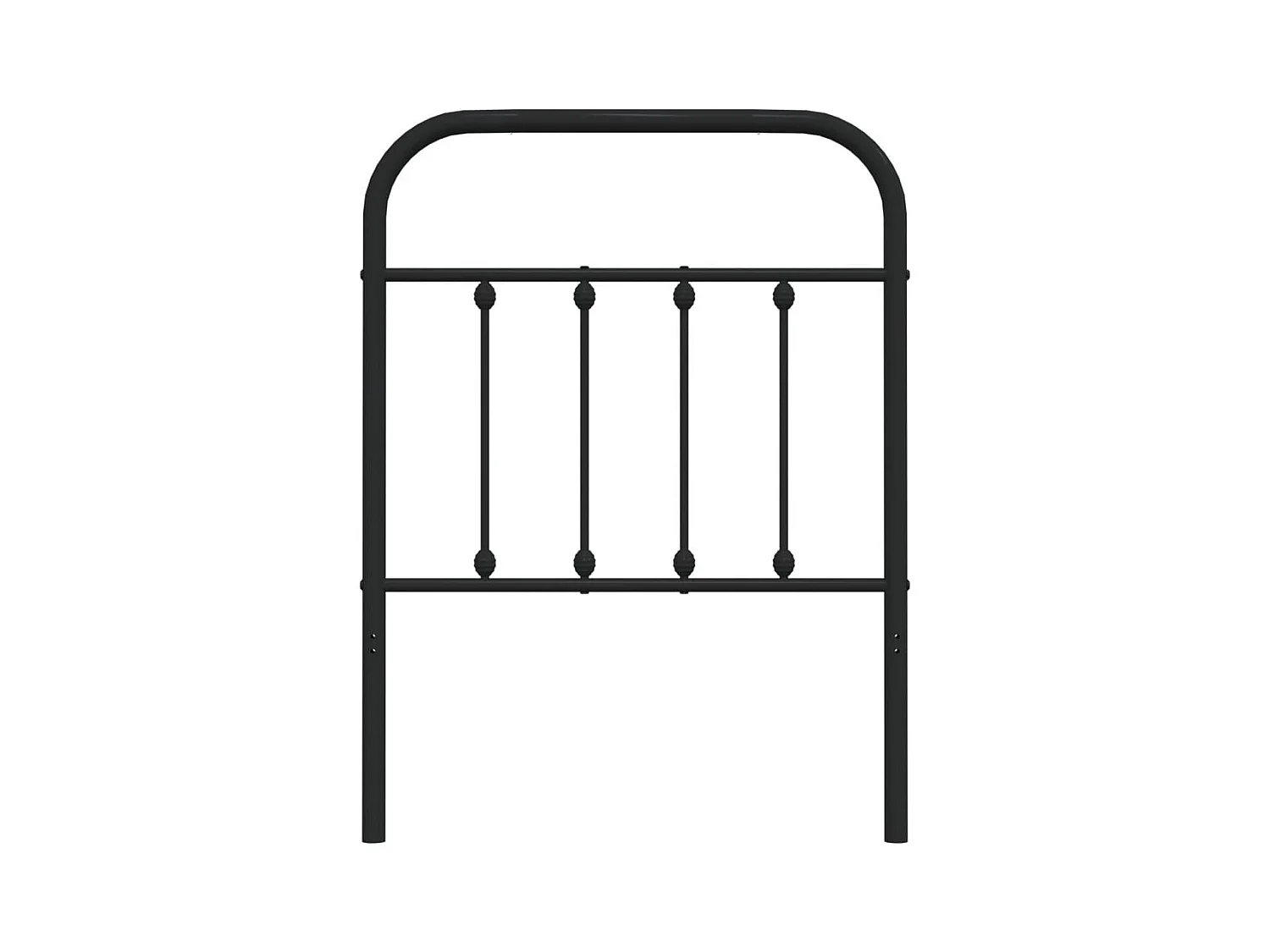Tête de lit métal noir 75 cm