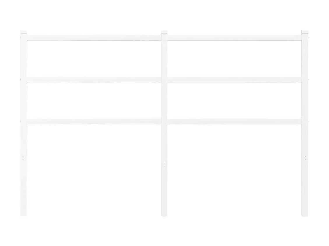 Tête de lit métal blanc 135 cm