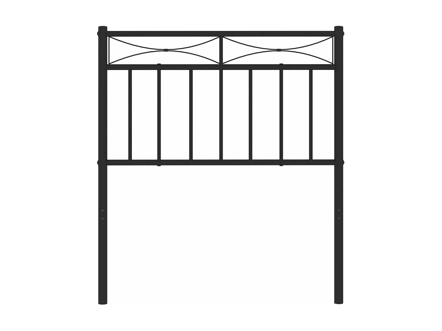 Tête de lit métal noir 75 cm