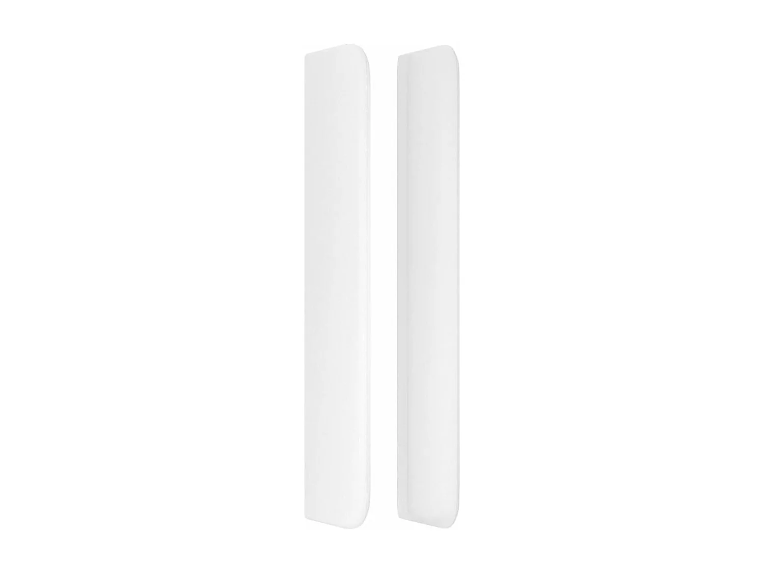 Tête de lit avec oreilles Blanc 83x16x118/128 cm Similicuir