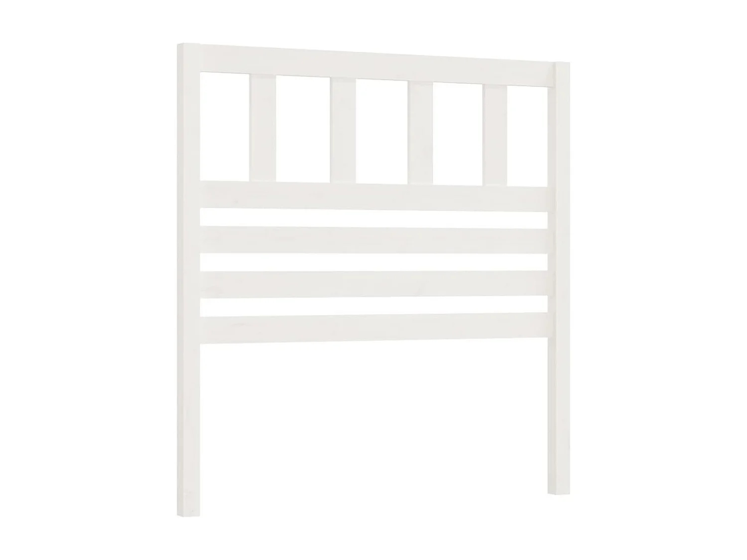Tête de lit Blanc 81x4x100 cm Bois massif de pin