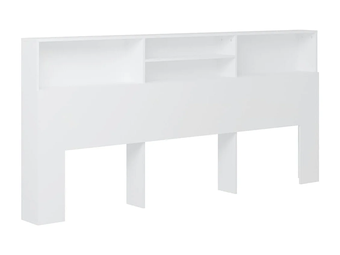 Armoire de tête de lit Blanc 220x19x103,5 cm