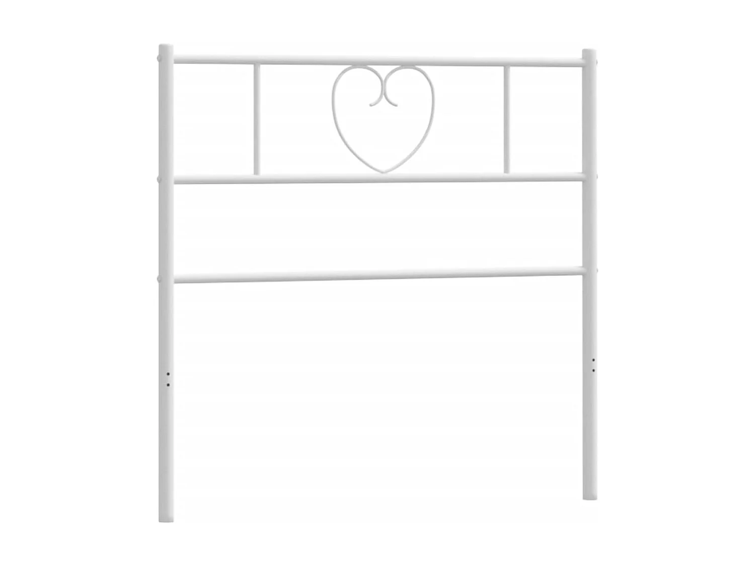 Tête de lit métal blanc 75 cm