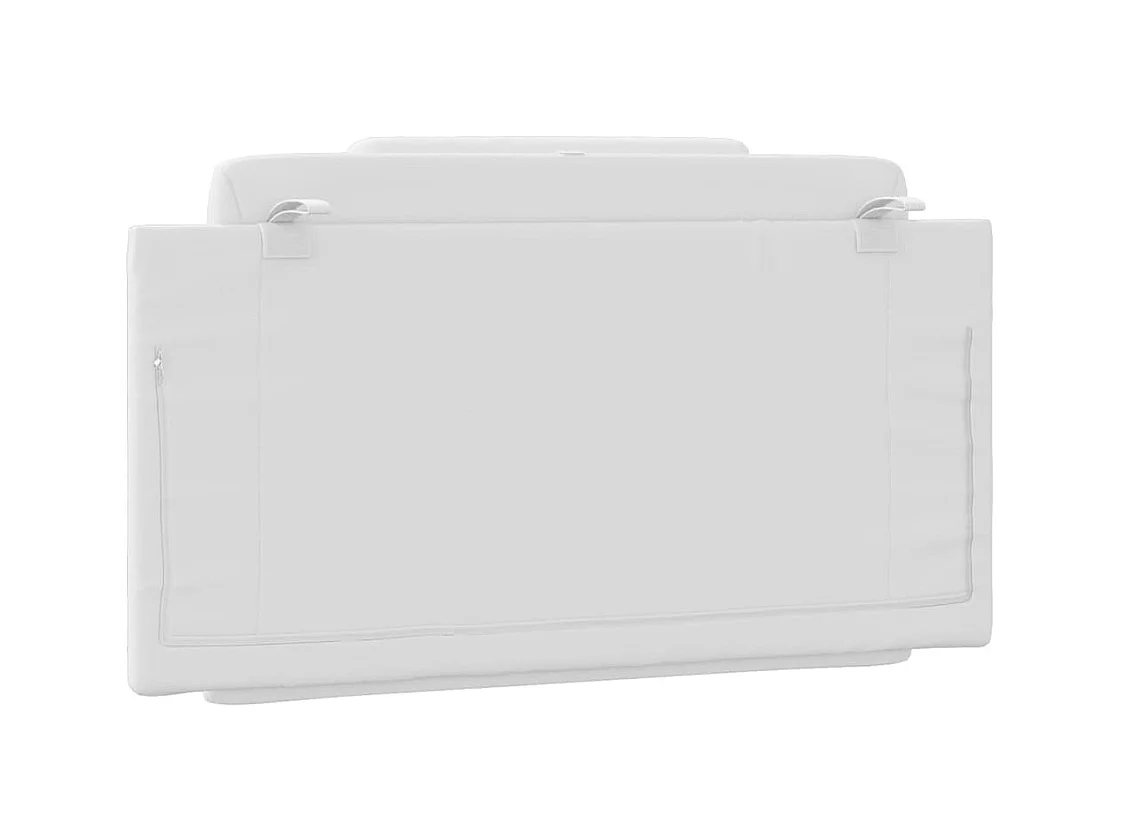 Tête de lit coussin blanc 100 cm similicuir