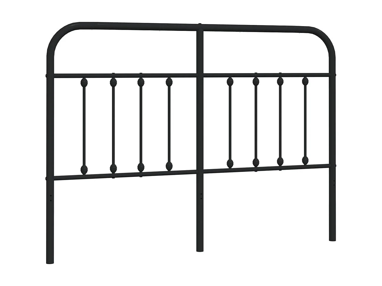 Tête de lit métal noir 150 cm