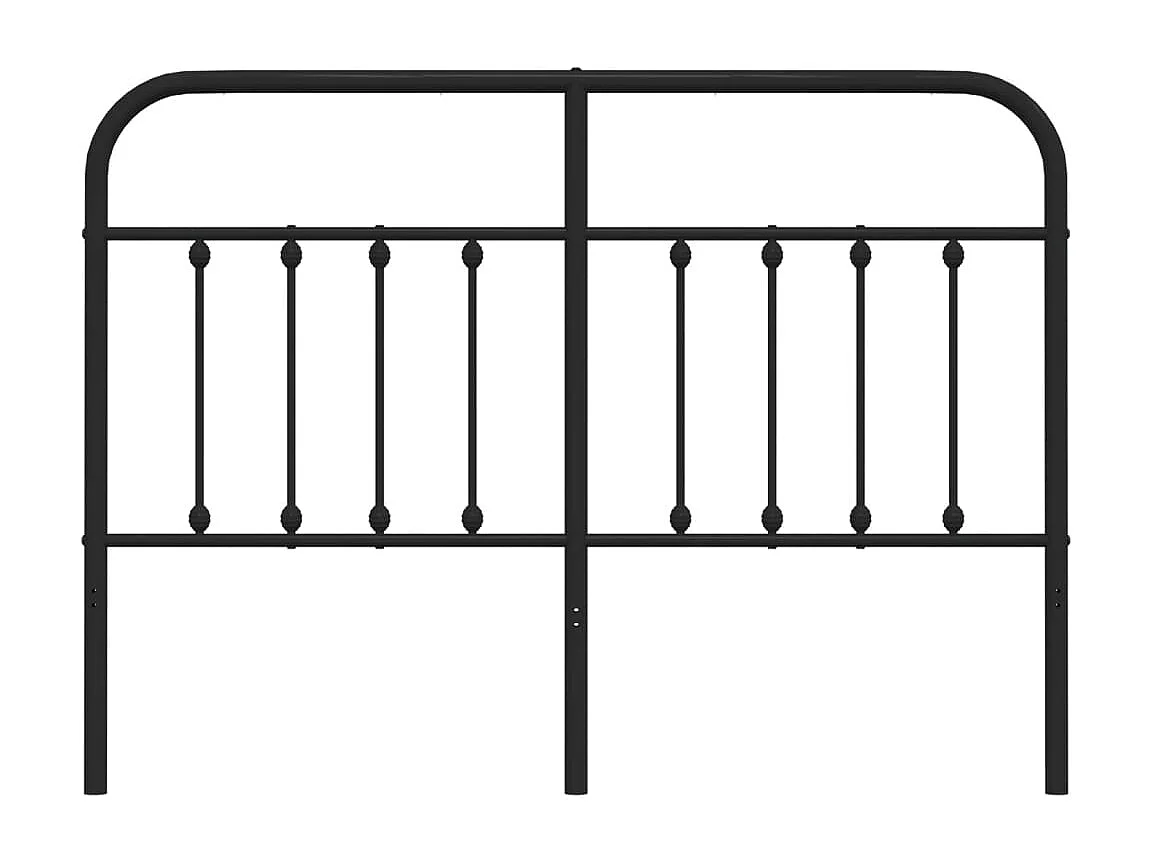 Tête de lit métal noir 150 cm