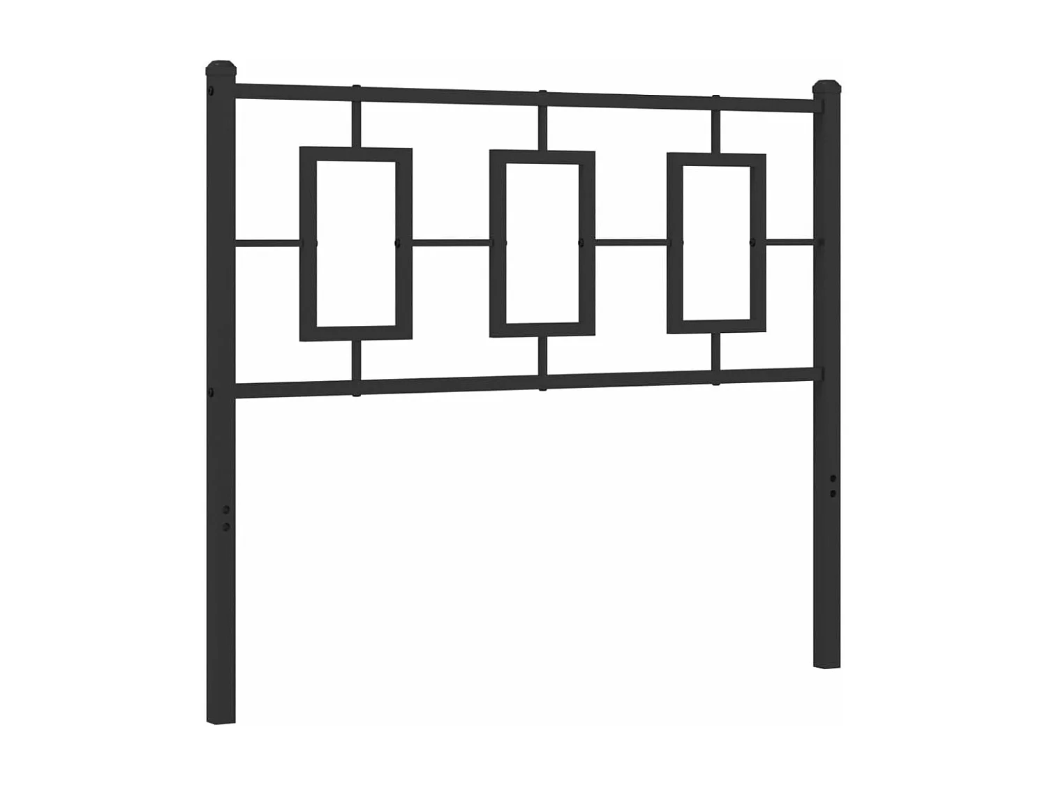 Cabeceira de cama 100 cm metal preto